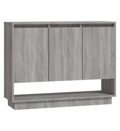 Buffet Sonoma gris 97x31x75 cm Aggloméré