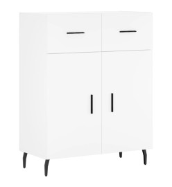 Buffet blanc 69,5x34x90 cm bois d'ingénierie