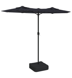 Parasol à double tête noir 316x240 cm