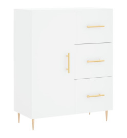 Buffet haut Blanc 69,5x34x180 cm Bois d'ingénierie