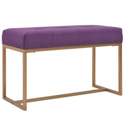 Banc 80 cm Violet Velours