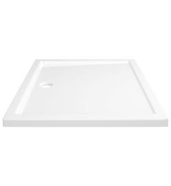 Receveur de douche rectangulaire ABS Blanc 80x90 cm