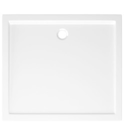 Receveur de douche rectangulaire ABS Blanc 80x90 cm