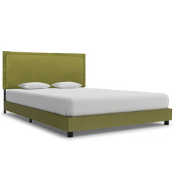 Cadre de lit Vert Tissu 120 x 200 cm