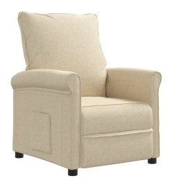 Fauteuil inclinable Crème Tissu