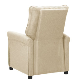 Fauteuil inclinable Crème Tissu