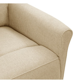 Fauteuil inclinable Crème Tissu