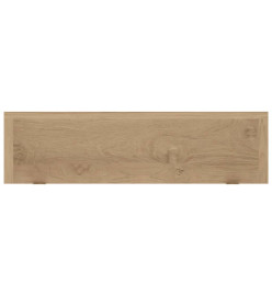 Étagères murales 2 pcs 90x15x6 cm bois de teck massif