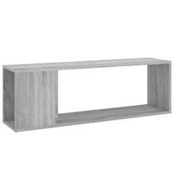 Meuble TV Sonoma gris 100x24x32 cm Bois d'ingénierie