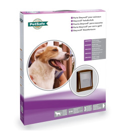 PetSafe Porte à 2 voies pour chiens 775 Large 35,6 x 30,5 cm Marron 5024