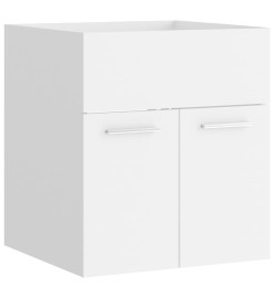 Armoire d'évier Blanc 41x38,5x46 cm Aggloméré