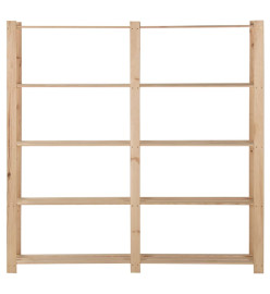 Étagère de stockage 5 niveaux 170x28,5x170cm Bois de pin massif