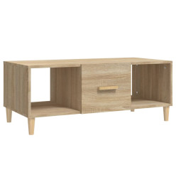 Table basse chêne sonoma 102x50x40 cm bois d'ingénierie