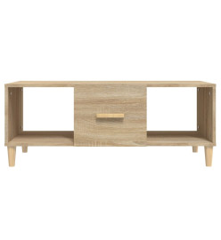 Table basse chêne sonoma 102x50x40 cm bois d'ingénierie