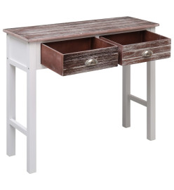 Table console Marron 90 x 30 x 77 cm Bois