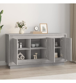 Buffet sonoma gris 102x35x55 cm bois d'ingénierie