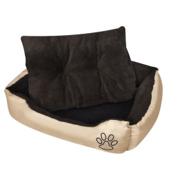 Lit pour chiens avec coussin rembourré Taille M