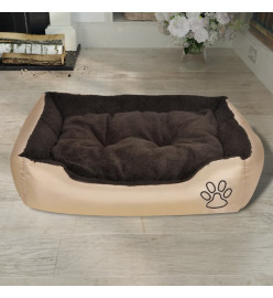 Lit pour chiens avec coussin rembourré Taille M