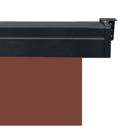 Auvent latéral de balcon 60x250 cm Marron