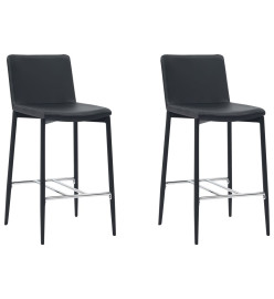 Ensemble de bar 3 pcs Similicuir Noir