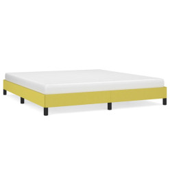 Cadre de lit Vert 160x200 cm Tissu