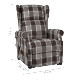 Fauteuil de massage Marron Tissu