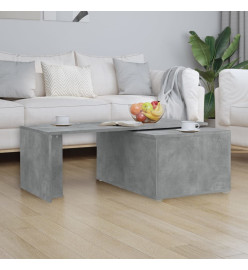 Table basse Gris béton 150x50x35 cm Aggloméré