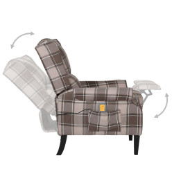 Fauteuil inclinable de massage Beige Tissu