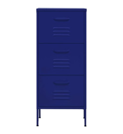 Armoire de rangement Bleu marine 42,5x35x101,5 cm Acier