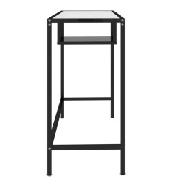 Bureau d'ordinateur Noir 100x36x74 cm Verre