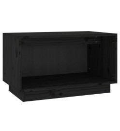 Meuble TV Noir 60x35x35 cm Bois de pin massif