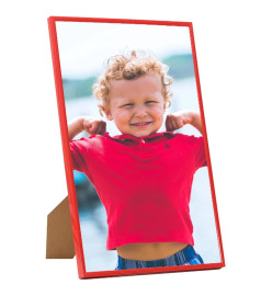 Collage de cadres photo 5 pcs au mur table Rouge 50x70 cm MDF