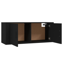 Ensemble de meubles TV 3 pcs Noir Bois d'ingénierie