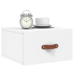 Tables de chevet murales 2 pcs blanc 35x35x20 cm