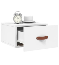 Tables de chevet murales 2 pcs blanc 35x35x20 cm