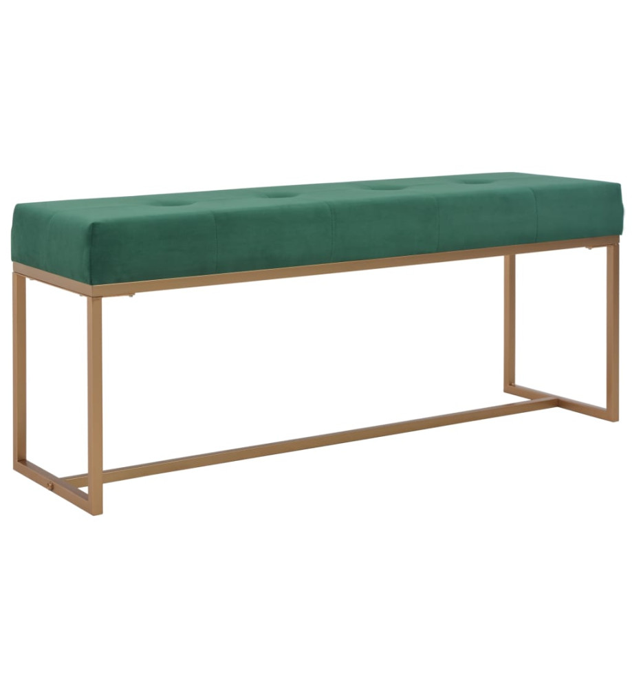 Banc 120 cm Vert Velours