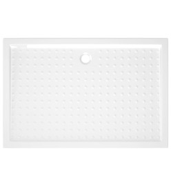 Receveur de douche avec picots Blanc 80x120x4 cm ABS