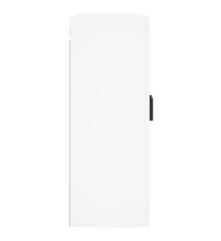 Armoires murales 2 pcs blanc bois d'ingénierie