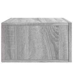 Table de chevet murale sonoma gris 35x35x20 cm