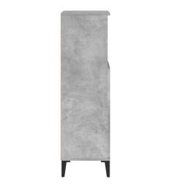 Armoire de salle de bain gris béton 30x30x100 cm