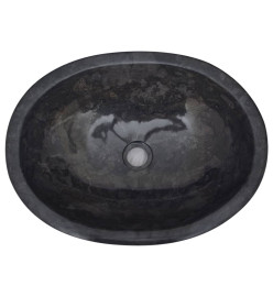 Lavabo Noir 53x40x15 cm Marbre