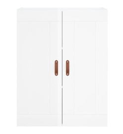 Armoire murale blanc brillant 69,5x34x90 cm bois d'ingénierie