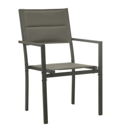 Mobilier de salle à manger d'extérieur 9 pcs Acier