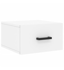 Tables de chevet murales 2 pcs blanc 35x35x20 cm