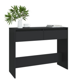 Table console Noir 100x35x76,5 cm Aggloméré