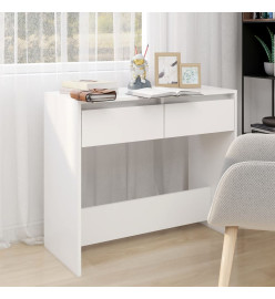 Table console Blanc 89x41x76,5 cm Acier