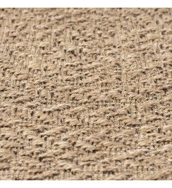 Tapis 120 cm aspect jute intérieur et extérieur