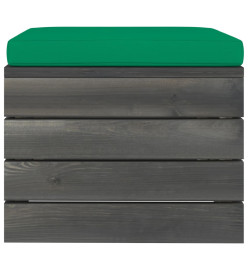 Salon palette de jardin 4 pcs avec coussins Bois de pin massif