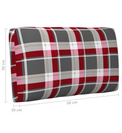 Salon de jardin palette 6pcs avec coussins pin imprégné de gris