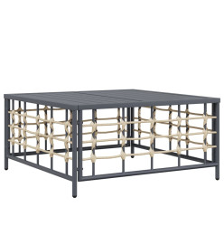 Salon de jardin 6 pcs avec coussins anthracite résine tressée